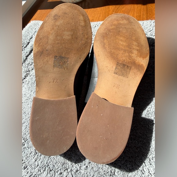 Madewell Black Leather Slip-On Penny Mules - Picture 3 of 6